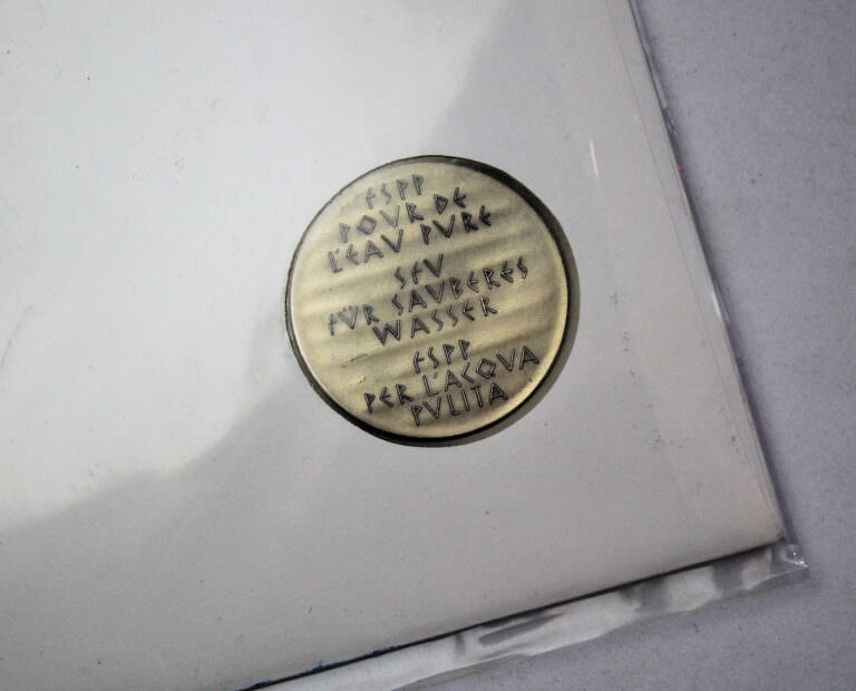100 Jahre Schweizerischer Fischerei Verband Isviçre 0.900 Gümüs Balik Motifli Numisbrief - Görsel 3