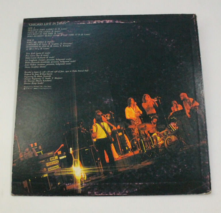 CHICAGO Live in Japan  - Printed in Japan Kapak 7 – Plak 8 *SATILDI - OUT OF STOCK - Görsel 3