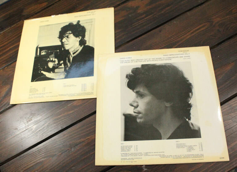 CHICK COREA Improvisations 1 & 2 ECM  – Printed in Germany *Kapak 7 – Plak 8 - Görsel 3