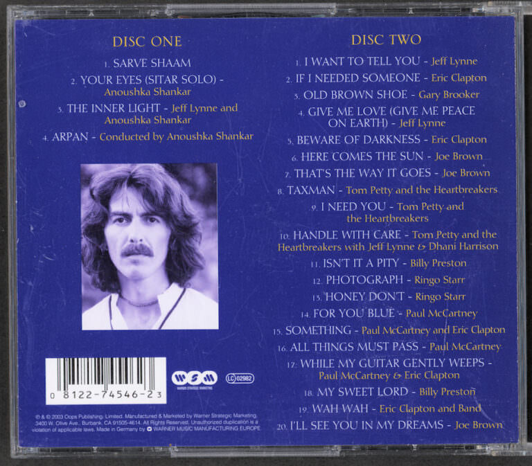 CONCERT FOR GEORGE Double CD Kondisyon 8/ 7, Made In Germany - Görsel 4