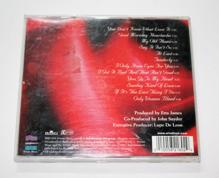 ETTA JAMES Heart of woman *CD iyi durumda, kapakta çizilkler var - Görsel 2