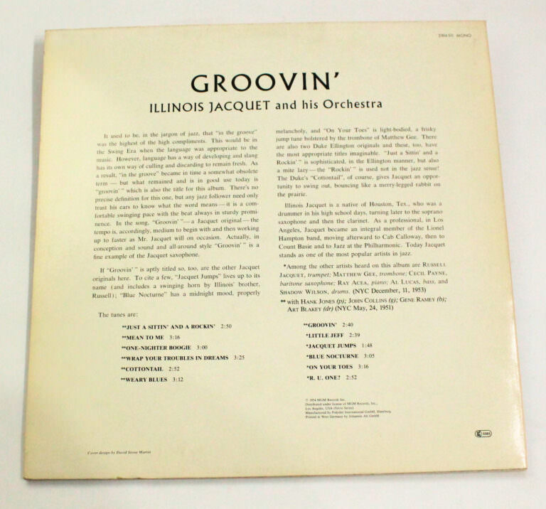 ILLINOIS JACOUET - Printed in U.S.A. Kapak 8 – Plak 8 *SATILDI - OUT OF STOCK - Görsel 3