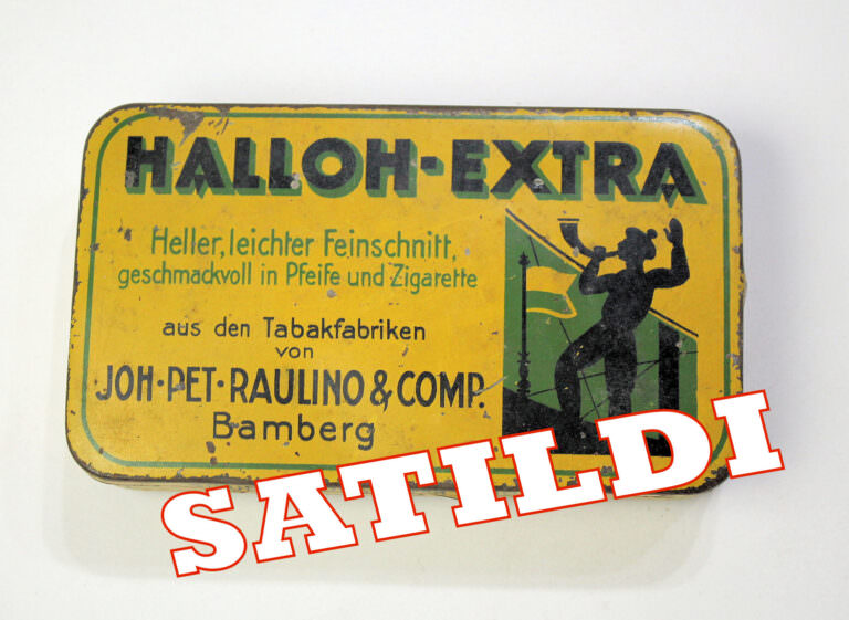 HALLOH-EXTRA Tabak ORIENT Metal Tin - 9x14x2 cm.