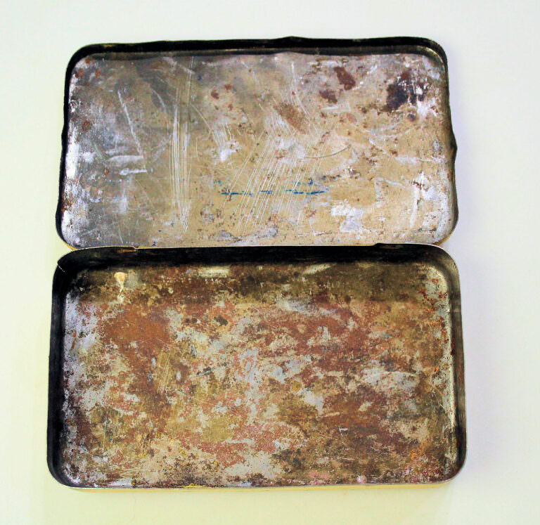 HALLOH-EXTRA Tabak ORIENT Metal Tin - 9x14x2 cm. - Görsel 4
