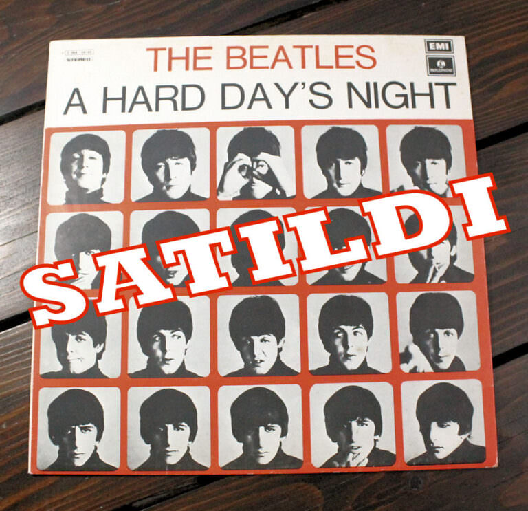 BEATLES a hard days night – Made in England *Plak 8 Kapak 8 (DÖNEM BASKISI)