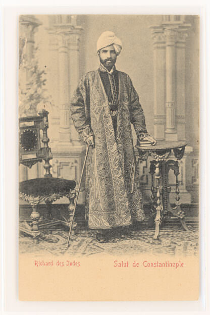 Constantinople Istanbul Richard des Indes Un-Used POSTCARD Ottoman TURKEY