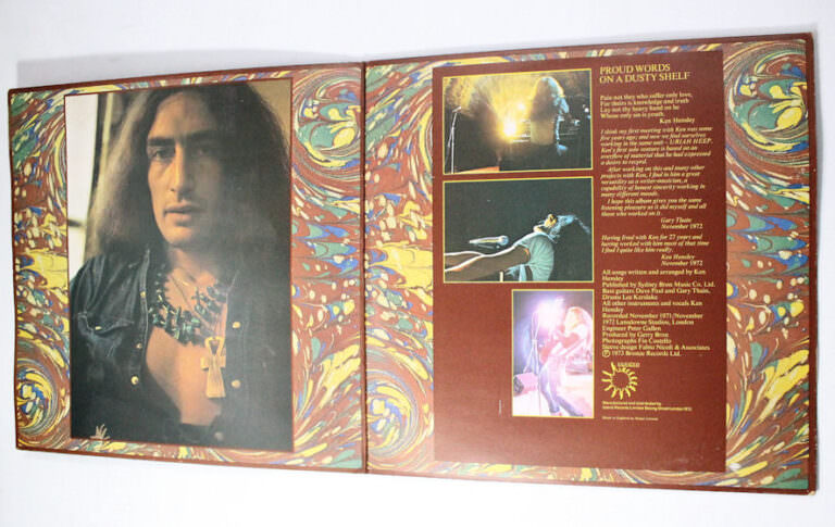 KEN HENSLEY Proud words on a dusty shelf (Uriah Heep`s Keyboard / Vocal)  – Printed in England *Kapak 7 – Plak 7 *SATILDI - OUT OF STOCK - Görsel 4