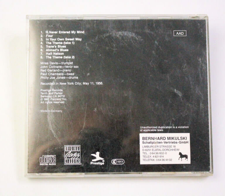 MILES DAVIS QUINTET Workin 1956 *Cd kondisyon 6 SATILDI – OUT OF STOCK SATILDI – OUT OF STOCK SATILDI – OUT OF STOCK - Görsel 3