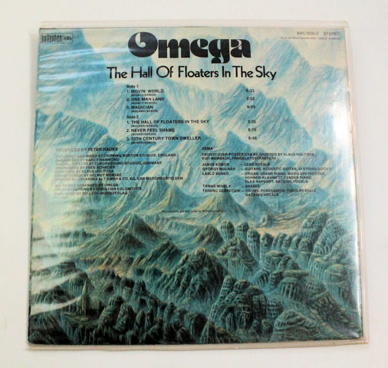 OMEGA the fall of floaters in the sky *Made in Germany Plak 7 / Kapak 7 *SATILDI - OUT OF STOCK SATILDI - OUT OF STOCK - Görsel 3