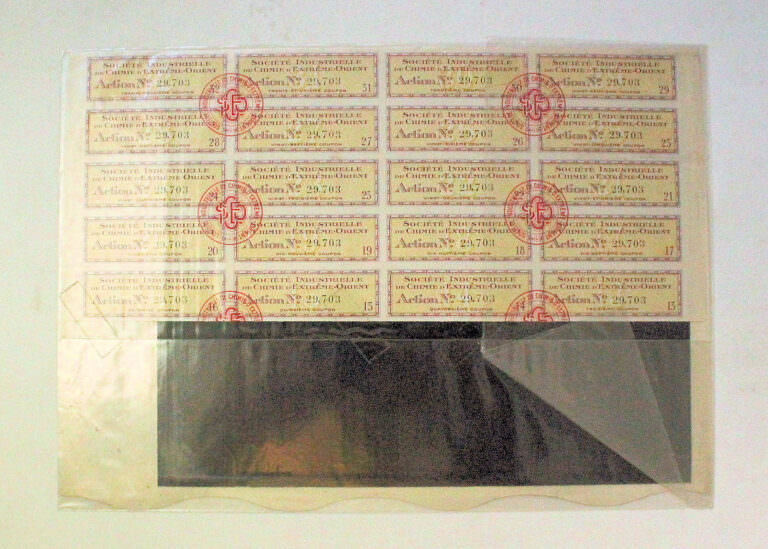 Ste. INDUSTRIELLE CHIMIE EXTREME ORIENT 1919-1922 *hisse senedi - Görsel 2