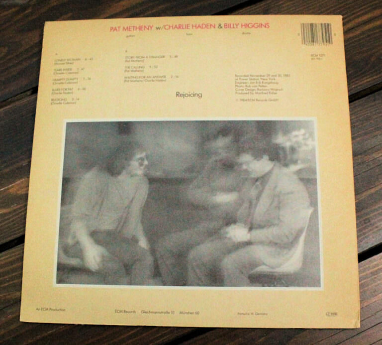 PAT METHENY - CHARLIE HADEN - BILLY HIGGINS ECM - Printed in Germany Kapak 8 – Plak 8 *SATILDI - OUT OF STOCK - Görsel 3