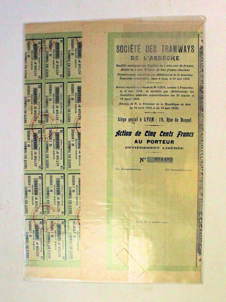 Societe des Tramways 1905 *hisse senedi - Görsel 2