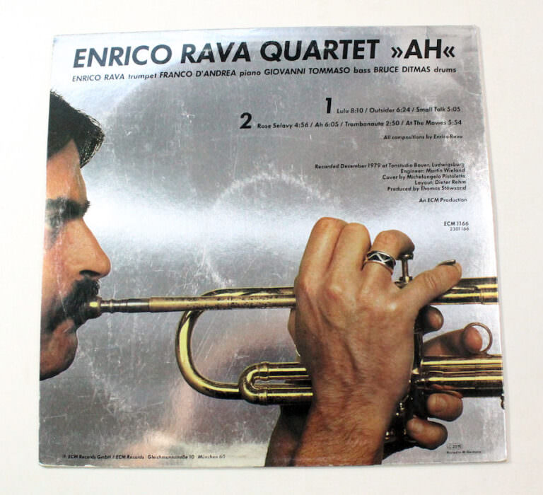 ENRICO RAVA QUARTET "Ah"– 33 LP  Printed in Germany *8/8 SATILDI - OUT OF STOCK - Görsel 2