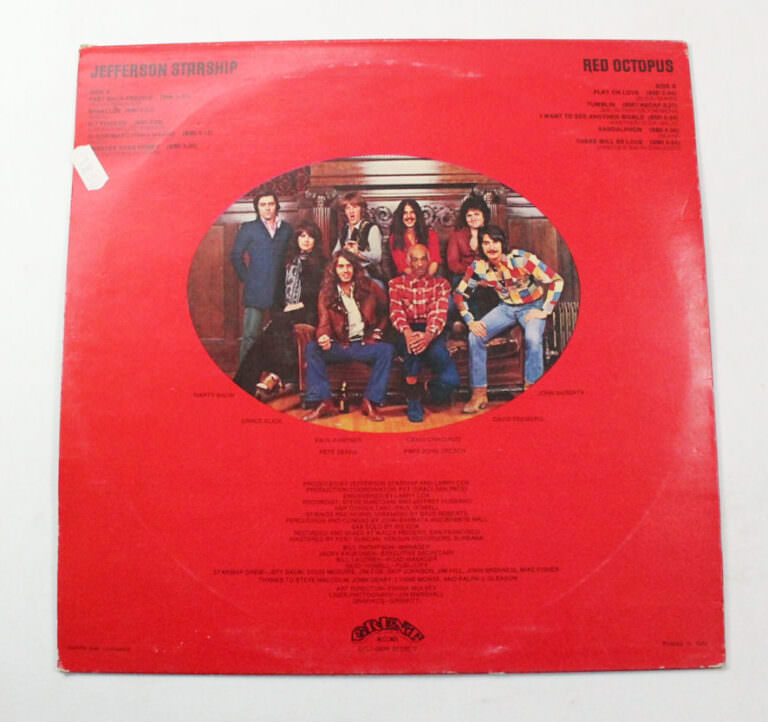 JEFFERSON STARSHIP Red octopus – Printed in Italy *Kapak 8 – Plak 8 - Görsel 3