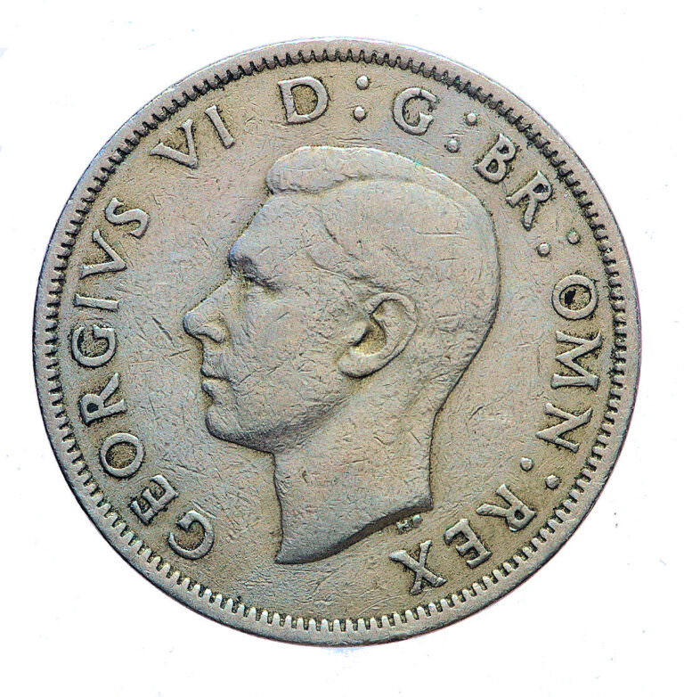 2 Shillings 1948 King Geoerge GREAT BRITAIN - Görsel 2