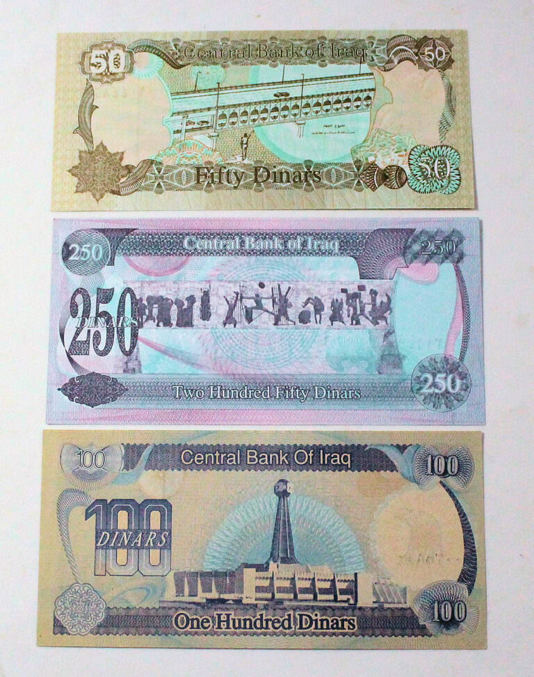IRAQ 3 adet Bankot Saddam Huseyin *çil - Görsel 3