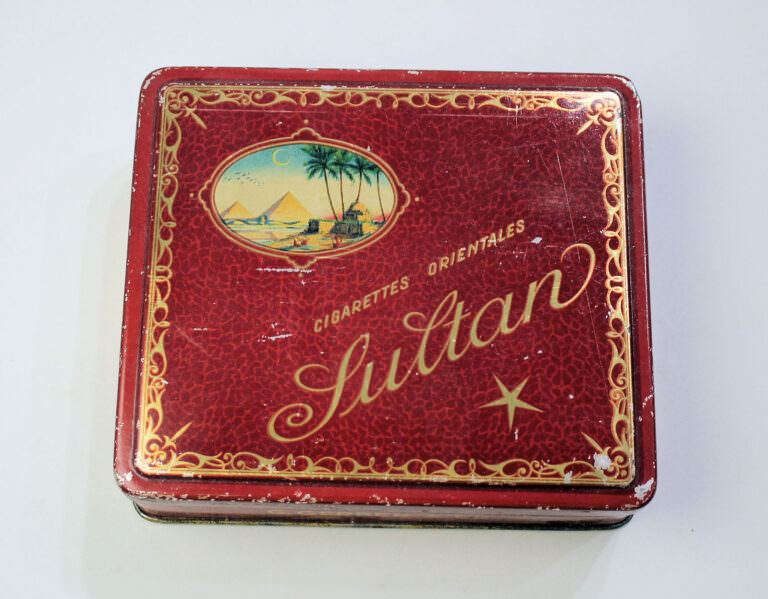 SULTAN Tabak ORIENT aus Metal Tin - 15x13x4 cm. - Görsel 3
