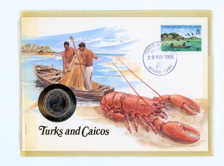 TURKS & CAICOS Numisbrief *Kraliçe