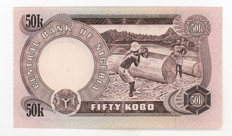 NIGERIA 50 Kobo ND (1973-1978) Pick 14 (14g) UNC - Görsel 2