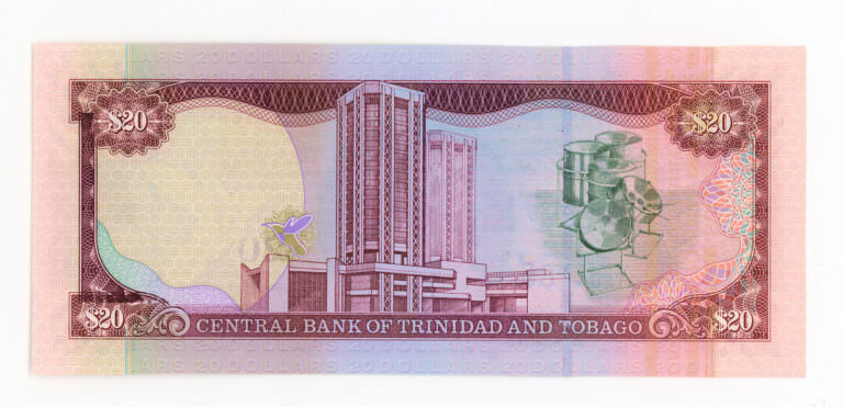 TRINIDAD & TOBAGO 20 Dollars 2002 Pick # 44b UNC - çil banknot - Görsel 2