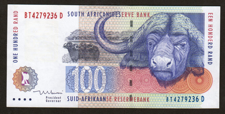 Güney Afrika Cum. South Africa 100 Rand ND 2005 çil banknot *Satıldı - Stokta Yok