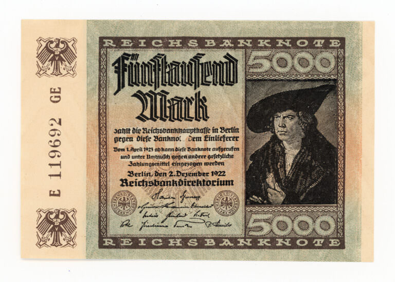Almanya Deutschland 5000 Mark 1922 çil Banknot *SATILDI - OUT OF STOCK