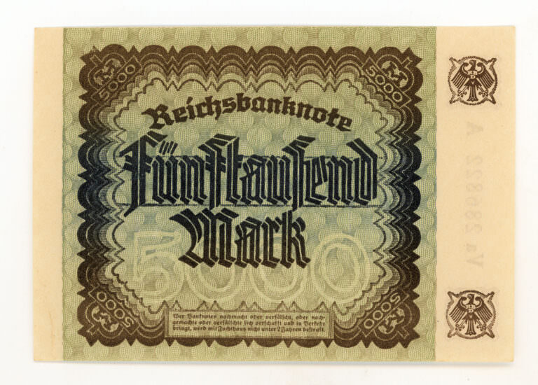 Almanya Deutschland 5000 Mark 1922 çil Banknot *SATILDI - OUT OF STOCK - Görsel 2