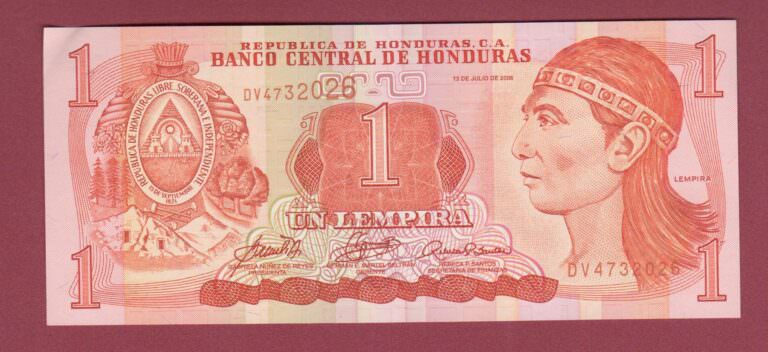 HONDURAS 1 Lempira 2006 - UNC çil banknot