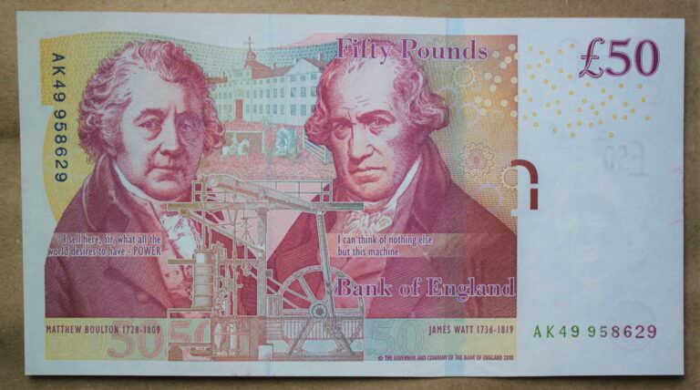 GREAT BRITAIN Ingiltere 50 Pounds Kraliçe çil banknot - Görsel 2