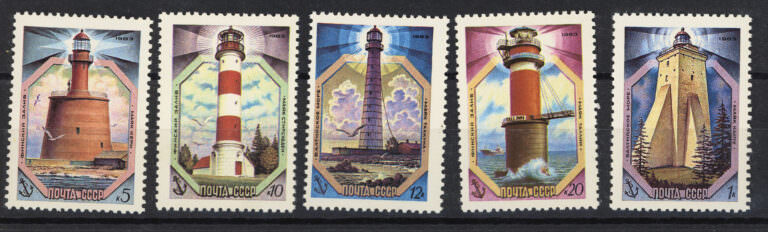 RUSSIA *Deniz fenerleri motifli pullar **MNH SATILDI - OUT OF STOCK SATILDI - OUT OF STOCK SATILDI - OUT OF STOCK