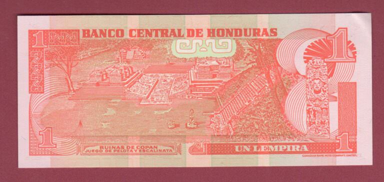 HONDURAS 1 Lempira 2006 - UNC çil banknot - Görsel 2