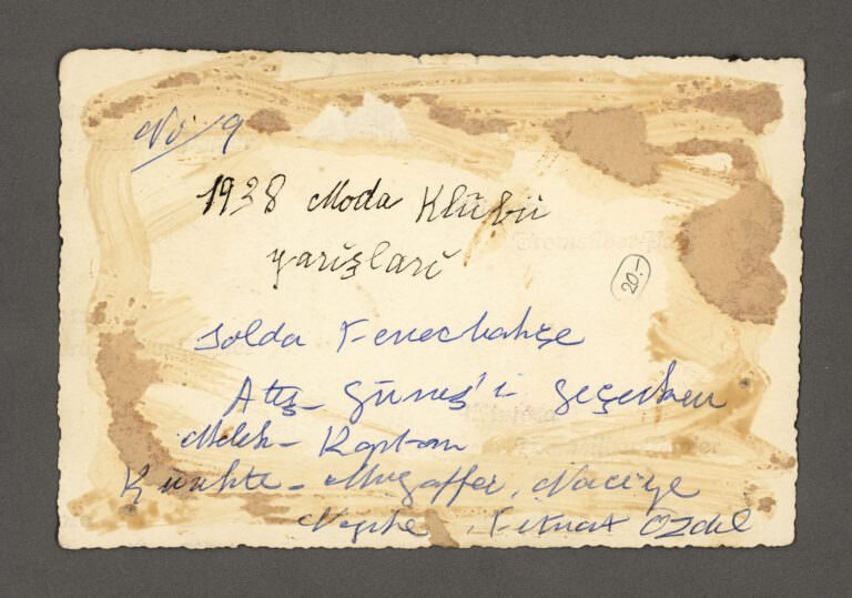 TÜRKEI 1938 Moda kulübü yarislari *Real Photocard - Görsel 2