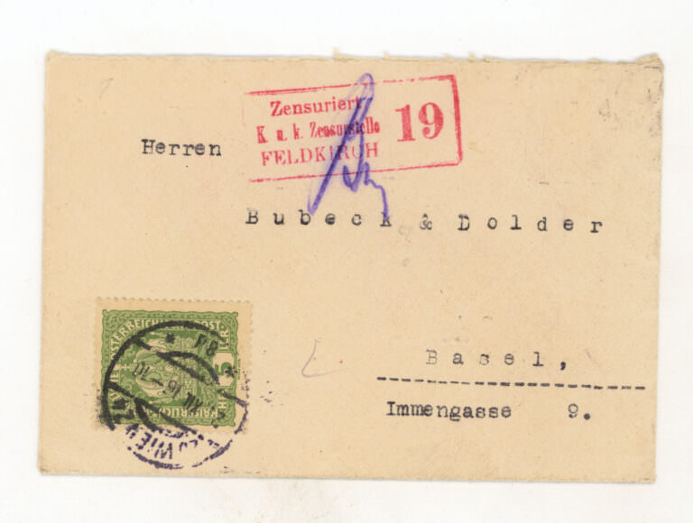 AUSTRIA 1916 - 1.W.War Senroried *Zenzuriert Postal Cover