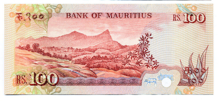 MAURITUS 100 Rupees ND 1986  - VF çt banknot
