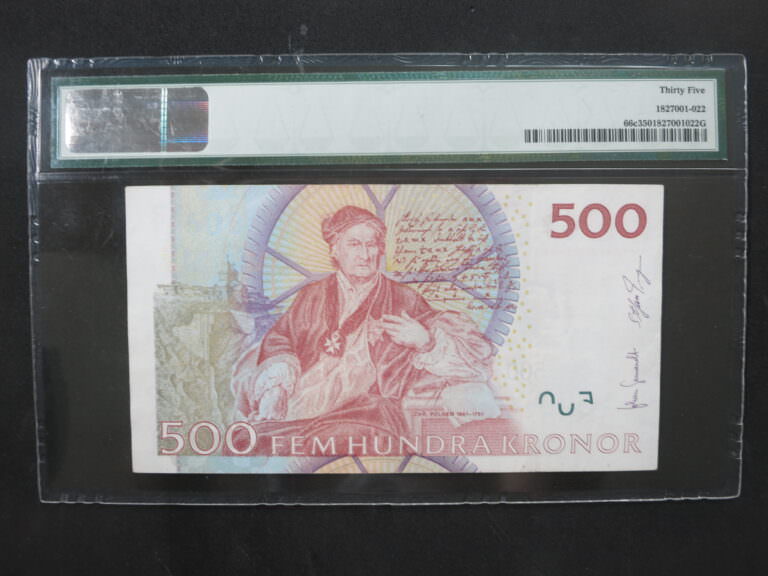 SWEDEN 500 Kronor 2007-12 Pick # 66c PMG 35 VF - Görsel 2