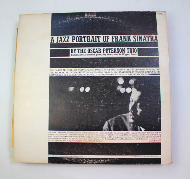 OSCAR PETERSON TRIO a portrait of Frank Sinatra - Printed in U.S.A. Plak 6 / Kapak 6 *SATILDI - STOKTA YOK - Görsel 3