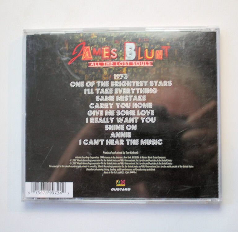 JAMES BLUNT All the lost souls CD - Görsel 2