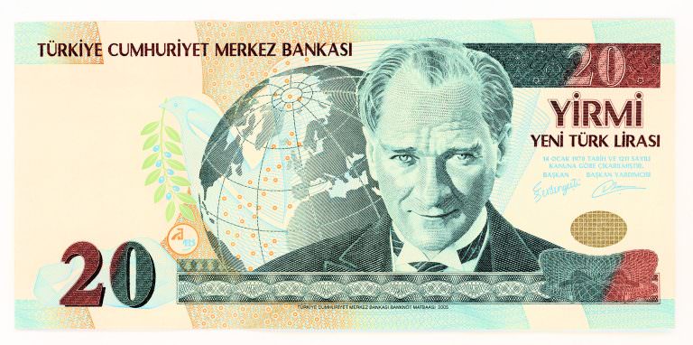 8. Emis. 1. Tertip 20 YTL 2005-2010 çt banknot koleksiyon I74 serisi *SATILDI - OUT OF STOCK