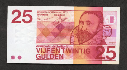 HOLLAND Niederlande 25 Gulden 1971 ççt banknot *EF