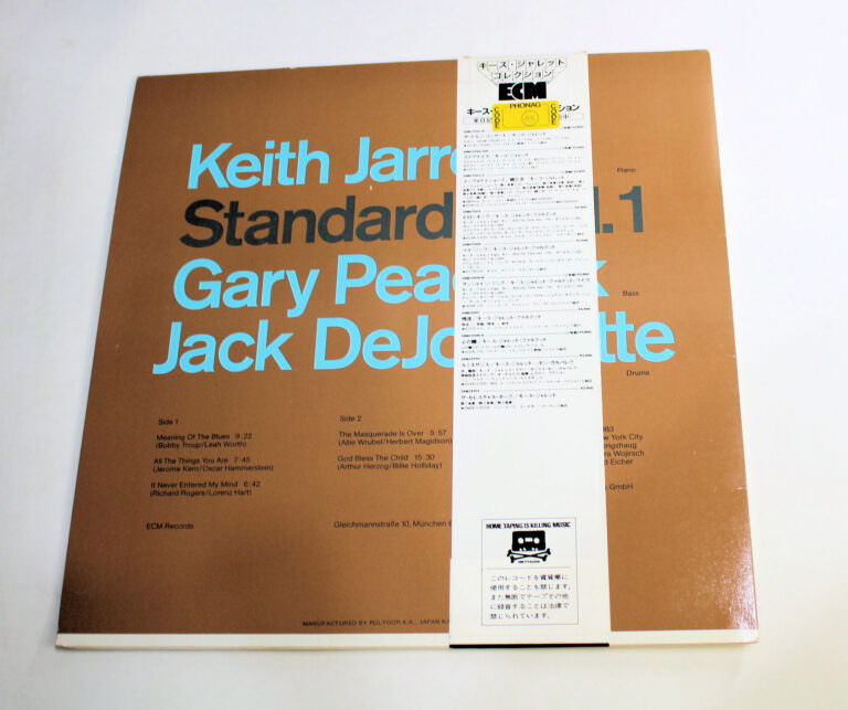 KEITH JARRETT Standarts Vol. 1 Printed in Japan 8/8 LP *SATILDI - OUT OF STOCK - Görsel 2