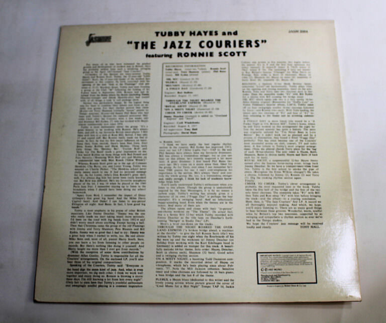 RONNIE SCOTT / TUBBY HAYES The Jazz Couriers - Printed in England 8/8 LP Plak - Görsel 2