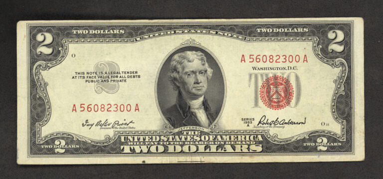 USA 2 Dollar 1953 çt banknot