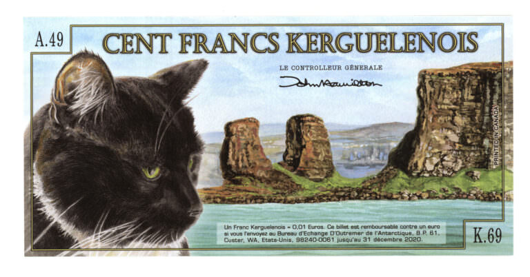 KERGUELEN ISLAND 100 Francs çil banknotKERGUELEN ISLAND 100 Francs çil banknot SATILDI - OUT OF STOCK - Görsel 2