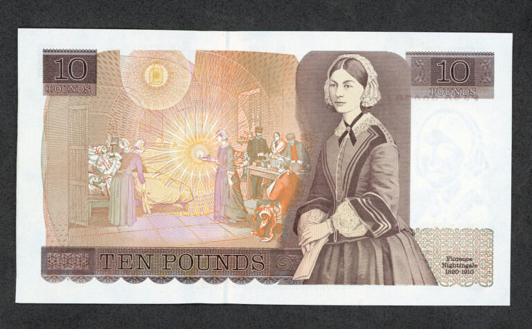 Great Britain 10 Pounds 1991-92 Pick#379f  W/ Queen Unc Çil *kraliçe Banknot - Görsel 2