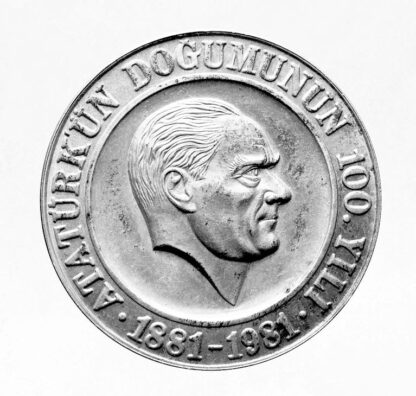 ATATÜRK Türk, ögün, güven, çalis Gümüs Madalya *Nadir!