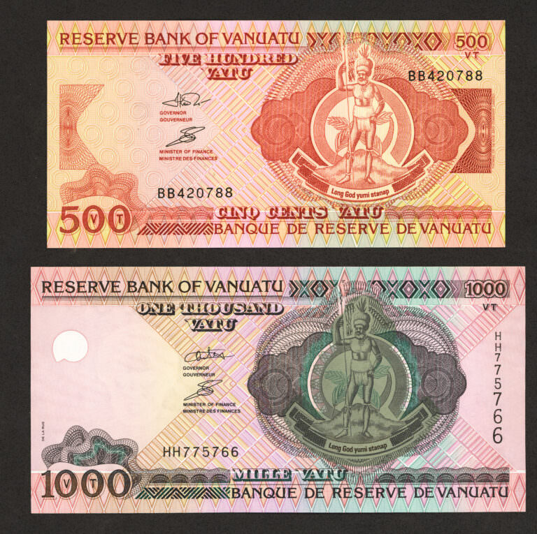 VANATU 500 + 1000 Vatu UNC