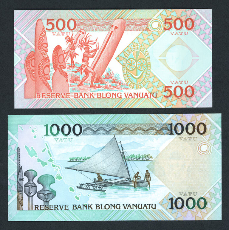 VANATU 500 + 1000 Vatu UNC - Görsel 2