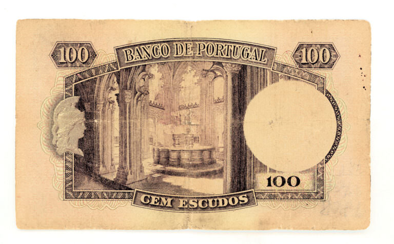 Portugal 100 Ecudos 1957 Pick#159 *VF çt banknot - Görsel 2