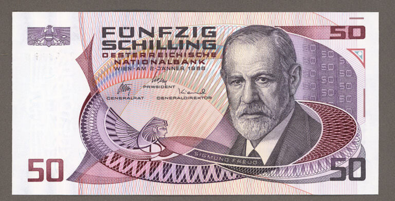 ÖSTERREICH AUSTRIA 50 Shilling 1986 Pick#149a *UNC  çit banknot *SATILDI - OUT OF STOCK