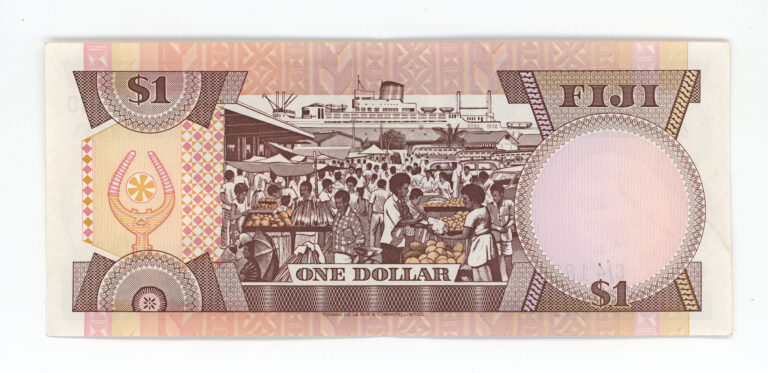 Fiji 1 Dollar ND 1987 Pick#42 - VF *Kraliçe çt banknot - Görsel 2
